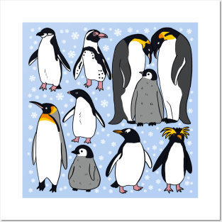 Penguins cute illustration Posters and Art